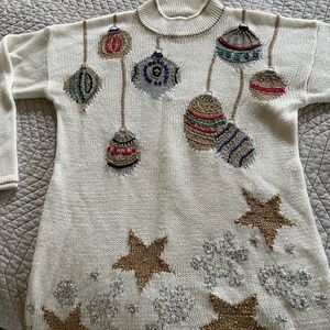 Dana Scott vintage-style “ugly Christmas sweater”